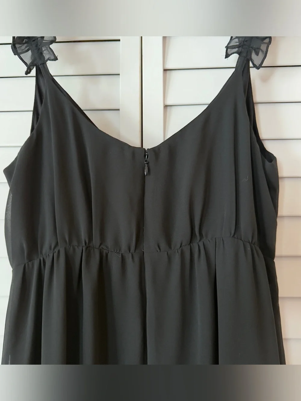 Madewell Petite Ruffle-Strap Wrap Dress - Size 4 - Picture 7 of 9